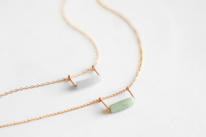 Horizontal Drop Necklace