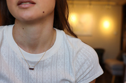 Horizontal Drop Necklace