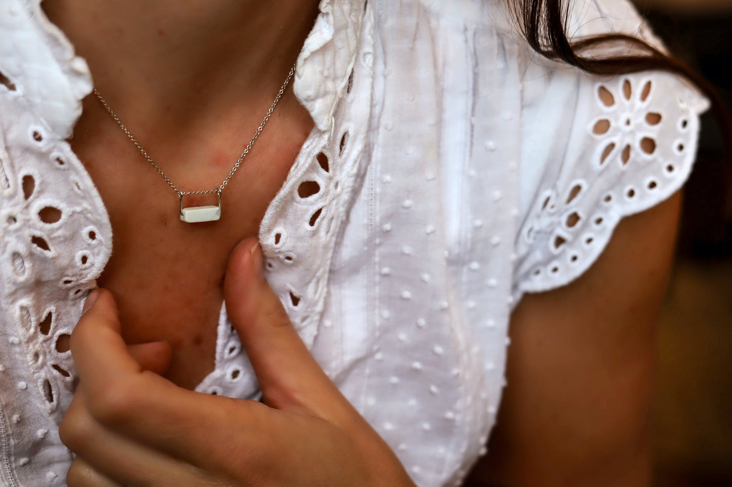 Horizontal Drop Necklace