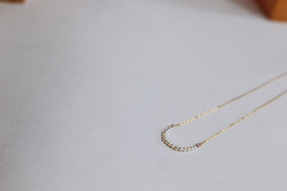 Seed Pearl Arch Necklace