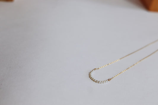 Seed Pearl Arch Necklace