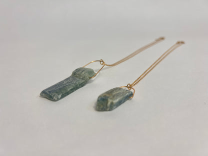 Wildflower Necklace with Raw Kyanite