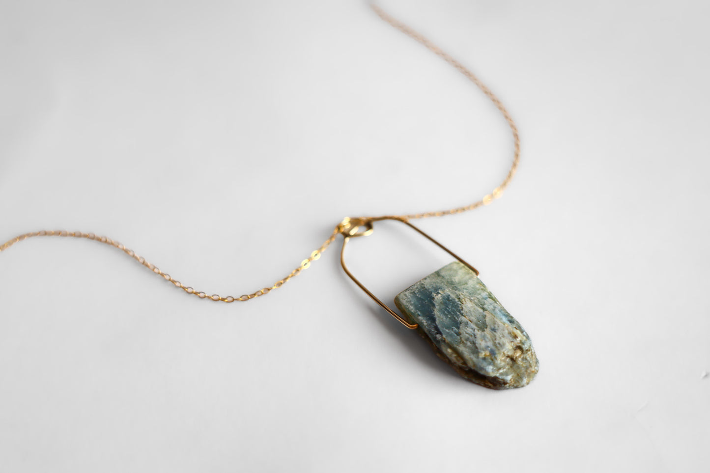 Wildflower Necklace with Raw Kyanite