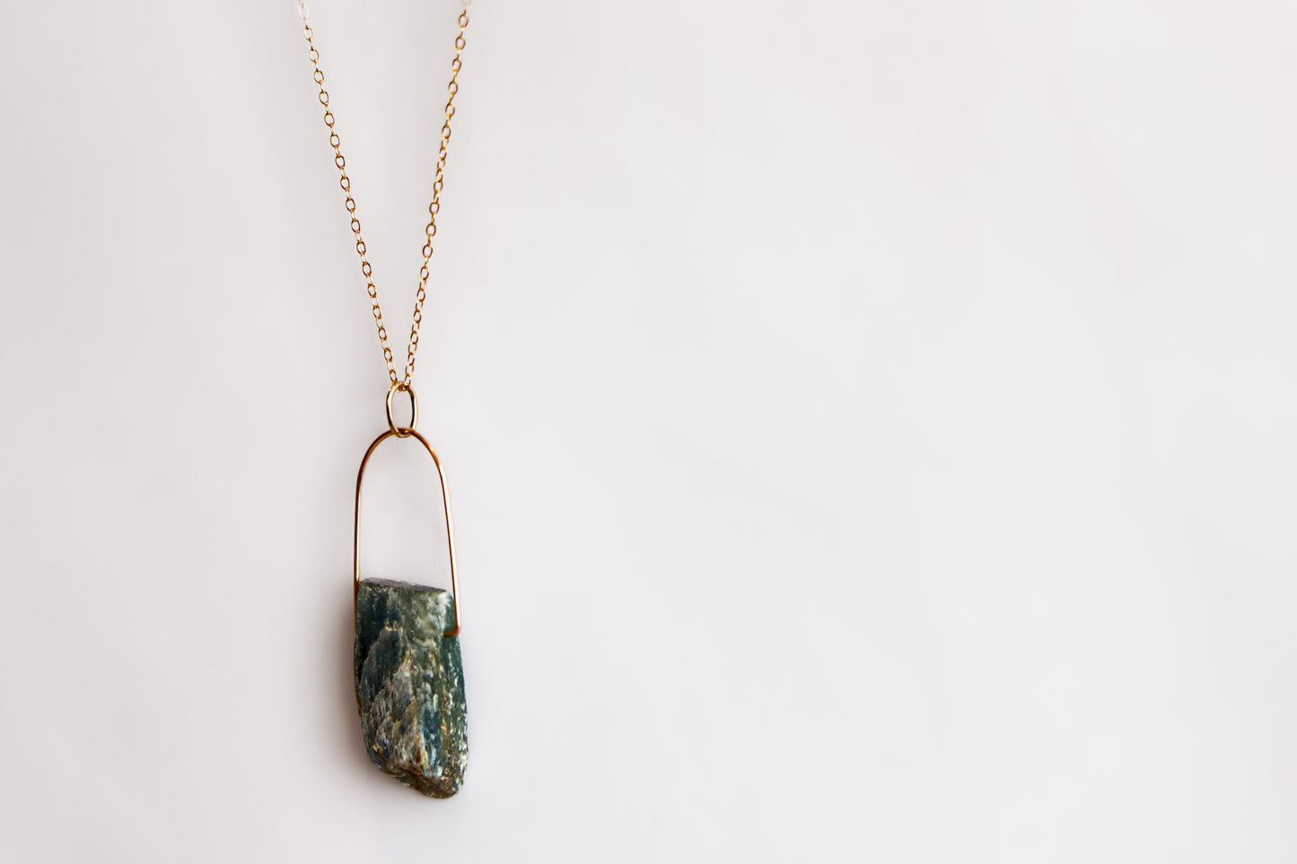 Wildflower Necklace with Raw Kyanite