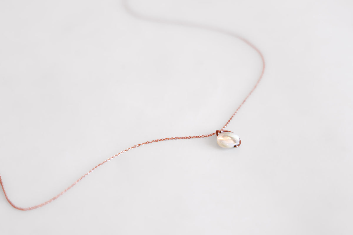 Wren ii Necklace in Rose Gold