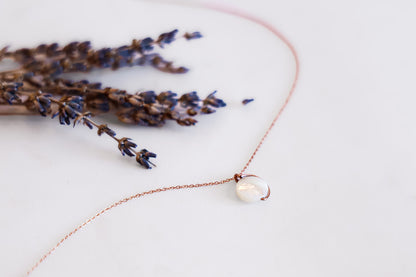 Wren ii Necklace in Rose Gold