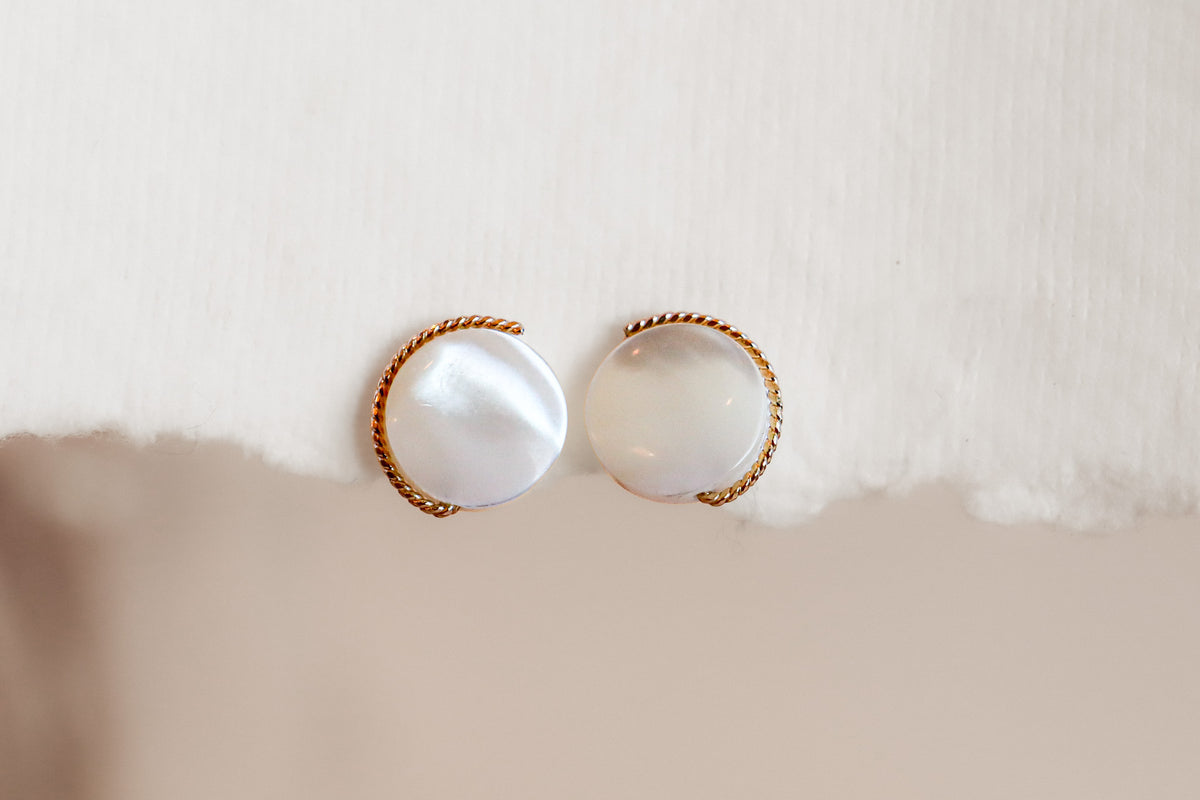 Wren Studs with Rope Flourish