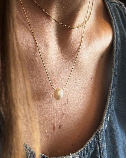 Freshwater Pearl on 14kt. Signature Chain
