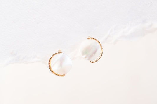 Wren Studs with Rope Flourish